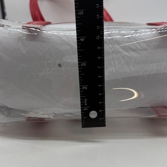 Ed Hardy Tiger Rose Clear PVC Tote‎ Bag Handbag with Red Trim and Pouch $159 - Picture 9 of 14